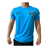 Camisa Grêmio Masculina Umbro Basic 2 Original Azul Celeste