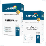 2 Lavitan Mais Visão 60 Caps Com Luteína E Rico Em Omega 3