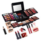 Set De Sombra De Ojos De 88 Colores Miss Rose M Para