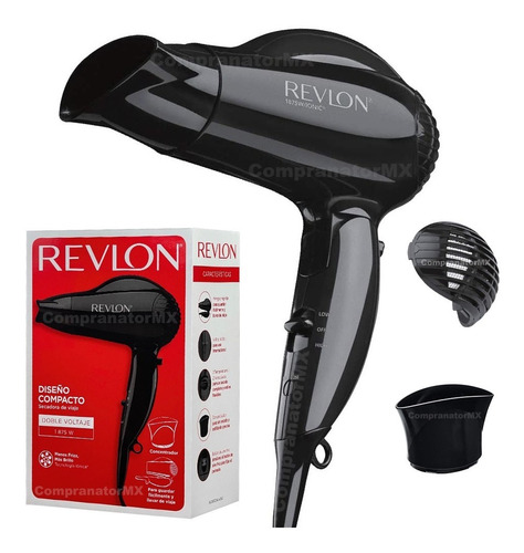 Secadora De Cabello Revlon Essentials Rvdr5224 Negra 125v/250v