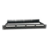 Patch Panel Cat6 Com 24 Portas Rj45 Para Racks 1u