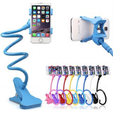 Pack Con 100 Soportes Flexibles Pinza Para Celular Colores