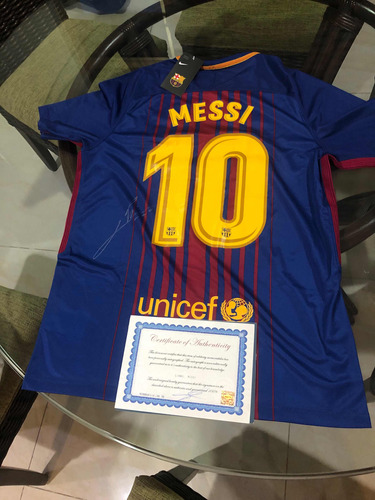 Jersey De Leonel Messi Autografiada