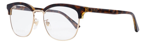 Gucci Gg0409ok 002 Square Shape Carey Dorado