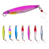 7 Jigs 21 Gramos Maton Pesca De Mar Lances Largos! 7 Colores