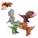 Paquete De 4 Juguetes Dinosaurios Que Se Muerden Los Dedos