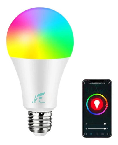 Lâmpada Rgb Colorida Inteligente Smart Wifi Alexa Google Cor Da Luz Branco-rgb 110v/220v