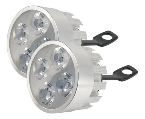 Kit 2 Faro Auxiliar Luz Blanca Off Road 12v 4 Led 12w 3000lm