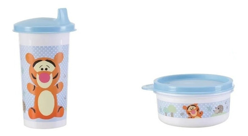 Set Infantil Disney Tiger Tupperware® Vaso+snack Libre  Bpa
