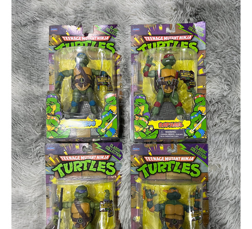 Playmates Tmnt Set De 4 Tortugas Ninja Classic Collection 6´