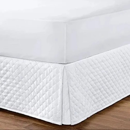 2 Saia Cama Box Baú Queen E Padrão Matelada Com 40cm Altura