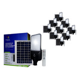 Lampara Led Suburbana Solar Luz Fria Con Control 250w 10 Pzs