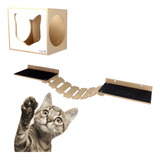 Kit Play Gatos Nekocat Nicho Prat Carpete Ponte Cj 04 Pcs