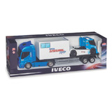Transporte Y Camion De Carreras Equipo Iveco Racing Usual Ik Color Azul Con Blanco