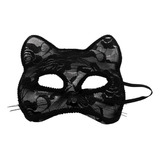 Lshdxd Máscara De Zorro De Gato De Encaje De Halloween Masca