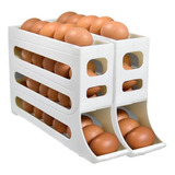 Organizador Automático De Huevos Enrollables, 2 Bandejas Par