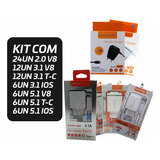 Kit 72 Carregadores H'maston 2.0/3.1/5.1 Atacado Para Revend