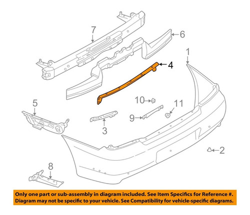 Soporte Parachoque Trasero Subaru Impreza 57711fe030 Orig Foto 2