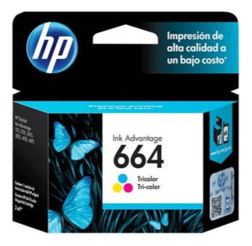 Hp 7231 Cartucho Inkjet 664 Tricolor