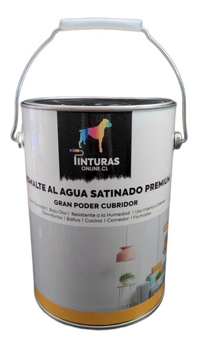 Esmalte Al Agua Satinado Premium Galon Pinturasonlinecl