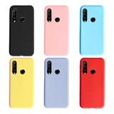 Estuche Silicone Case Compatible Con Huawei P30 Lite  Gamuza