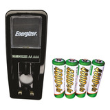 Cargador Original Energizer + 4 Pilas Aa Recargables Ttt