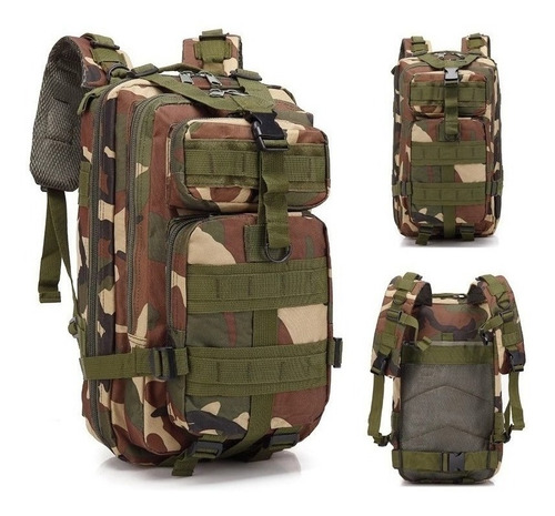  Mochila Tática Reforçada Militar Camuflada 30l Impermeável 