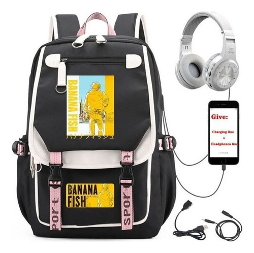 Mochila De Anime Banana Fish Mochila Escolar Para Niños Y Ni