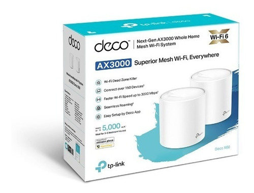 Router Access Point Tp Link Deco X60 Mesh Wi Fi X 2 Unidades