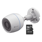 Ezviz Cámara H3c-plus-128 Bala Wifi 2mp Detección Humana Micrófono Integrado Con Micro Sd De 128gb Excelente Vision Cs-h3c Nocturna Ideal Para Uso Exterior