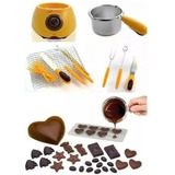 Maquina Olla Fondue Para Derretir Chocolate + 30 Accesorios