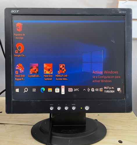 Monitor Acer De 15pulgadas Mod.al 1511 B Solo Para Piezas