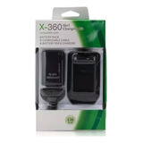 Kit Bateria Cargador Cable Carga Y Juega Para Xbox 360