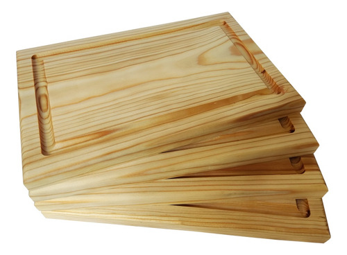 12 Pzas Platos De Madera Tabla Parrillera Tabla Para Picar 