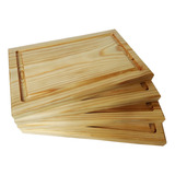 12 Pzas Platos De Madera Tabla Parrillera Tabla Para Picar 