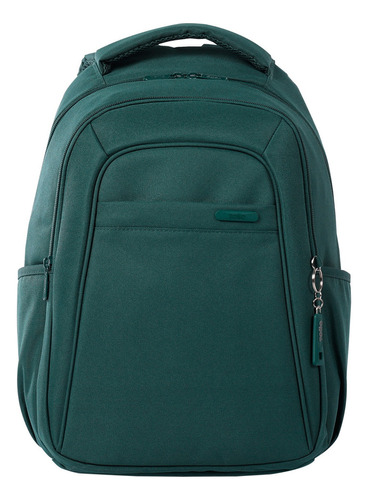 Morral Totto Mochila Porta Pc 14 Para Hombre Maleta Wivetto Color Verde