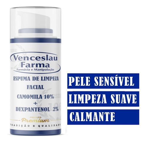 Dexpantenol E Camomila   Espuma De Limpeza Facial  100ml  