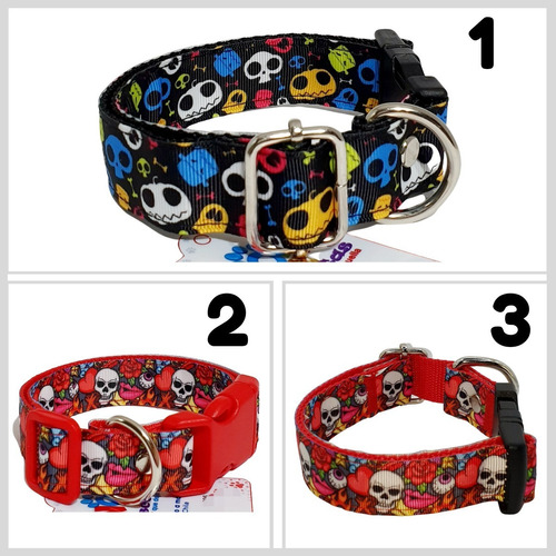 Collares Para Perros Grandes Ó Pequeños  Calaveras 