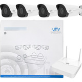 Kit Bullet Nvr Wifi 4 Camaras 2mp Ip H.265 Onvif