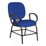 Cadeira Obeso Turim Plus Size Fixa Azul