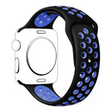 Correa Para Applewatch Sport Negro Azul 38/40/41mm