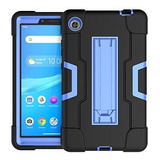 Funda Resistente Para Lenovo Tab M7 3ra Gen (negro/azul)