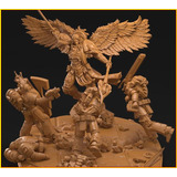 Action Figure Stl Angel Of Glory One Diorama - 3dartguy