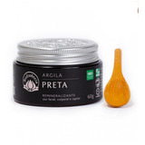 Máscara De Argila Preta Para Pele E Cabelo - 60gr