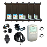 Kit Aquecedor Solar Piscina 5 Placas 3mt+ Contr Tholz+valvs