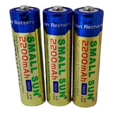 Kit Baterias Wh 3.7v Recargables 2200 18650 X3 Unidades 9.6