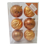 Esferas Decorativas Navideñas Coleccion Bronce Holiday Time