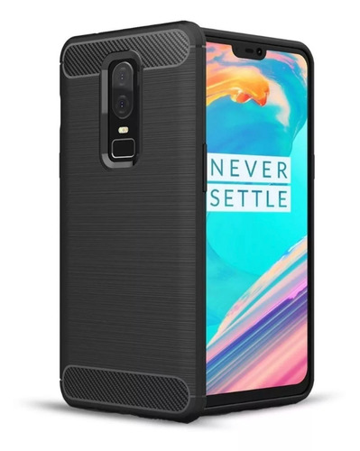 Funda Tpu Fibra Carbono Para One Plus Oneplus 6 + Templado