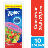 Bolsa Ziploc Conservas Grandes 10 Bolsas