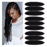 Springy Afro Twist - 9 Paquetes De 24 Pulgadas, Cabello Riza